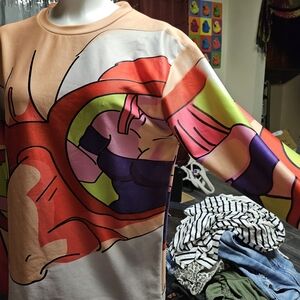 Colorful Graphic Long Sleeve Shirt